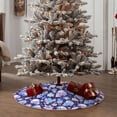 thumbnail image 4 of Balery flower Skull starry sky Printed Christmas Tree Skirt , Merry Christmas Party Christmas Tree Decoration,Adjustable Tree Skirt-36", 4 of 6
