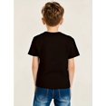thumbnail image 2 of Boys' unique letter pattern printed casual T-shirt - short sleeved, round neck, summer outdoor youth sportswear, summer boys' gift, 2 of 6