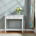 thumbnail image 3 of Kitchen Wooden Buffet Server Sideboard with 2 Drawer Living Room White, 3 of 7