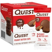 Quest Nutrition Peanut Butter Cups, High Protein, Low Carb, Gluten Free, Keto Friendly, 12 Count