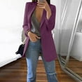thumbnail image 3 of Cardigan Décontracté pour Femmes avec Poches Revers Manches Longues, 3 of 3