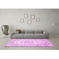 thumbnail image 3 of Ahgly Company Indoor Square Medallion Pink Traditional Area Rugs, 7' Square, 3 of 4