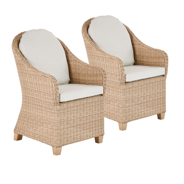 Set 2 Sillones para Jardín Resistente a Exteriores, Comedor o Terraza