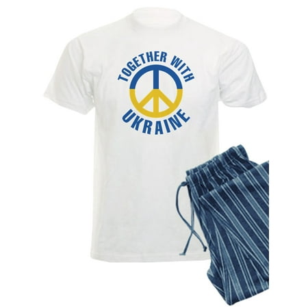 

CafePress - Together With Ukraine - Men s Light Pajamas