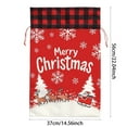 thumbnail image 2 of Grands Sacs de Fête de Vacances avec Cordons en Tissu Spacieux Durables Motifs Classiques Réutilisables pour Célébrations de Noël Fêtes Festives Réunions de Famille Décoration Maison, 2 of 5