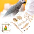 thumbnail image 3 of Safe Wood  Toy Set With Wooden Bridge, Wooden Bridge  Toy Set, For Birds, 3 of 8