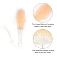 thumbnail image 3 of Uxcell Feather Hand Fan Apricot Vintage Folding Fan with Tassels Feather Fan for Halloween Party,4 Pcs, 3 of 7
