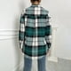 thumbnail image 4 of Chaquetas y abrigos casuales sin capucha de manga larga para mujer, moda informal, bolsillos, estampados, de manga larga, chaqueta, abrigo a cuadros, abrigo para mujer, 4 of 9