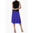 thumbnail image 6 of Women's PLUS Simple Foldover Stretch A-Line Flared Knee Length Skirt Comfy Stylish, 6 of 7