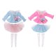 thumbnail image 5 of Muñeca hecha a mano, ropa de manga abullonada azul, rosa claro, conjunto de medias, trajes perfke Ropa de muñeca de muñeca, 5 of 9