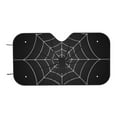 thumbnail image 7 of TEQUAN Sunshade for Car Windshield, Dark Gray Spider Web Halloween Pattern Car Sun Shade, 55" x 30", 7 of 7