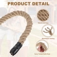 thumbnail image 3 of Uxcell Jute Rope Heavy Natural Thick Twisted Rope with Tape for Crafts Railing Docks Tug of War Swing Landscaping 0.7 Inch x 44ft, 3 of 6