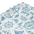 thumbnail image 4 of Shower Curtain, rudder sailing ship Waterproof Fabric Plastic Shower Curtain, Drying Fast Bathroom Curtain with 9 Buttonholes, Ruffle Shower Curtain 60x72in, 4 of 8