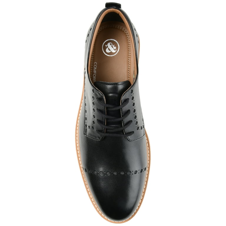 Thomas & Vine Mens Fremont Cap Brogue Derby Shoe Comfort Lace Up Black SZ 8.5 M Thomas & Vine Mens Fremont Lace-up Cap Brogue Derby  main image 2