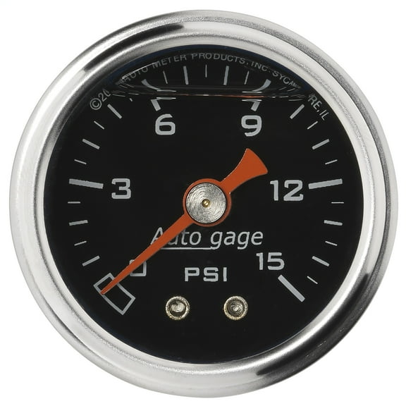 AUTO METER 2172 PRESSURE GAUGE, 0-15 PSI SPORT-COMP