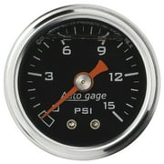AUTO METER 2172 PRESSURE GAUGE, 0-15 PSI SPORT-COMP