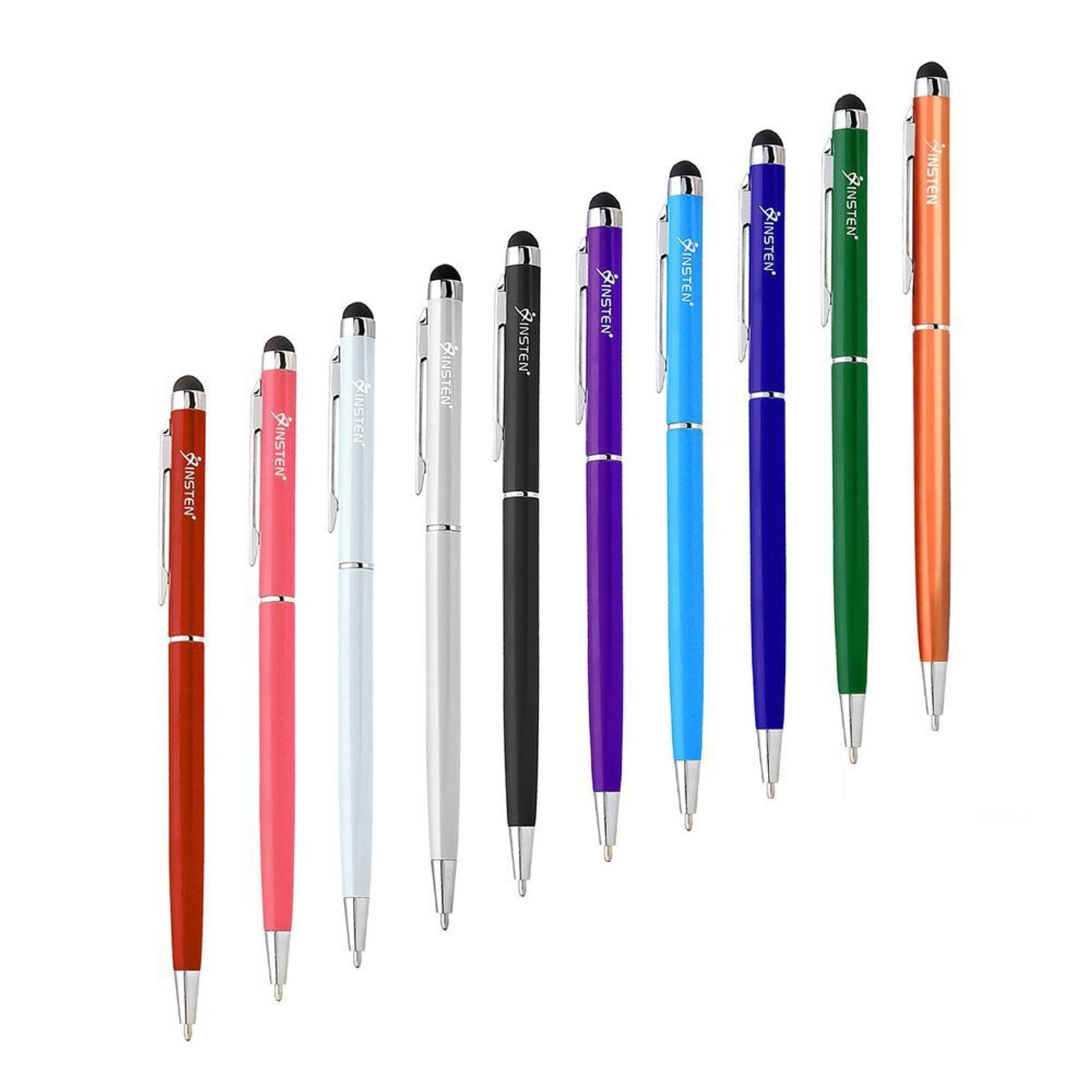2in1 Capacitive Touch Screen Stylus Ballpoint Pen For iPhone Samsung Tablet New 
