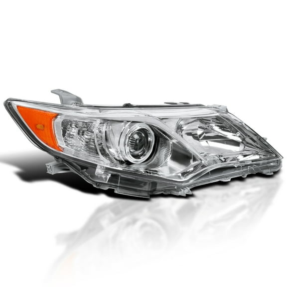 Spec-D Tuning Right Passenger Side Chrome Projector Headlight Compatible with 2012-2014 Toyota Camry