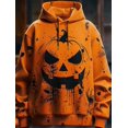 thumbnail image 3 of Sudadera con capucha con estampado de calabaza de Halloween para hombre, sudadera con impresión 3D para deportes al aire libre, sudadera cálida, moda urbana, sudadera con capucha informal de hip hop p, 3 of 5