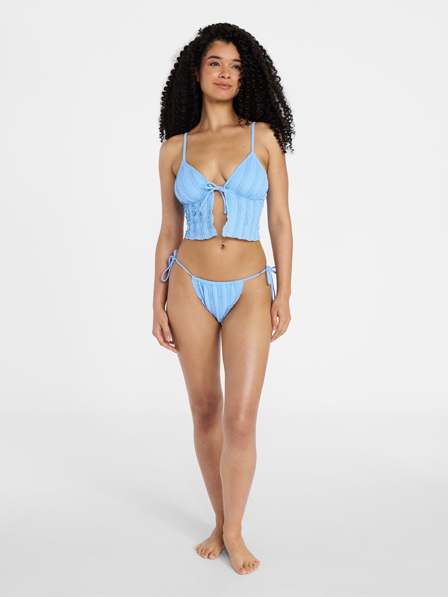 No Boundaries Femme Lace Flyaway Tankini, Women’s XXS-XXL