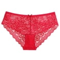 thumbnail image 1 of Yammkia Culottes pour Femmes, Culottes Taille Haute pour Femmes, Culottes Couvrantes pour Dames (Rouge,P), 1 of 4