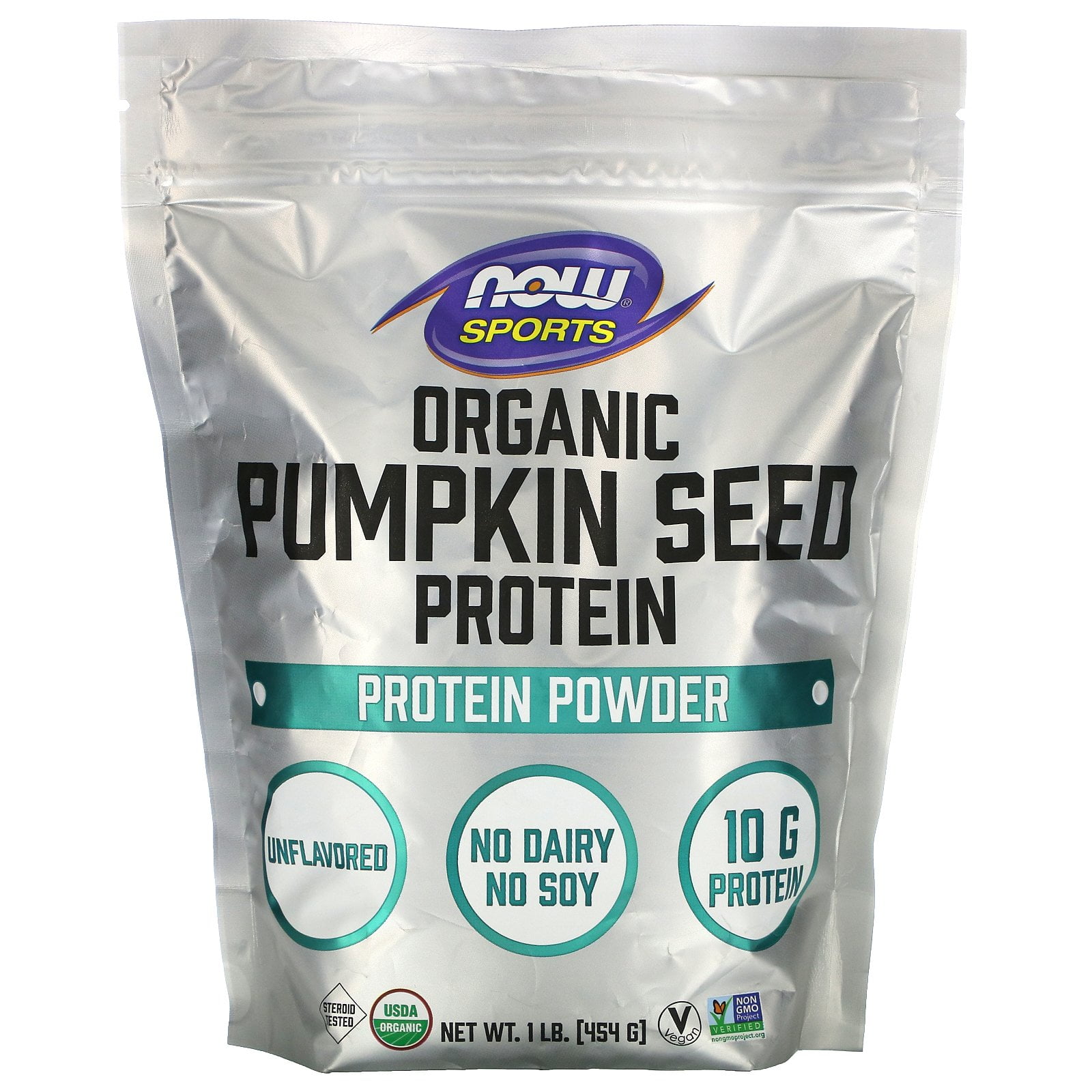 NOW Foods NOW Sports Organic Pumpkin Seed Protein Powder 1 lb