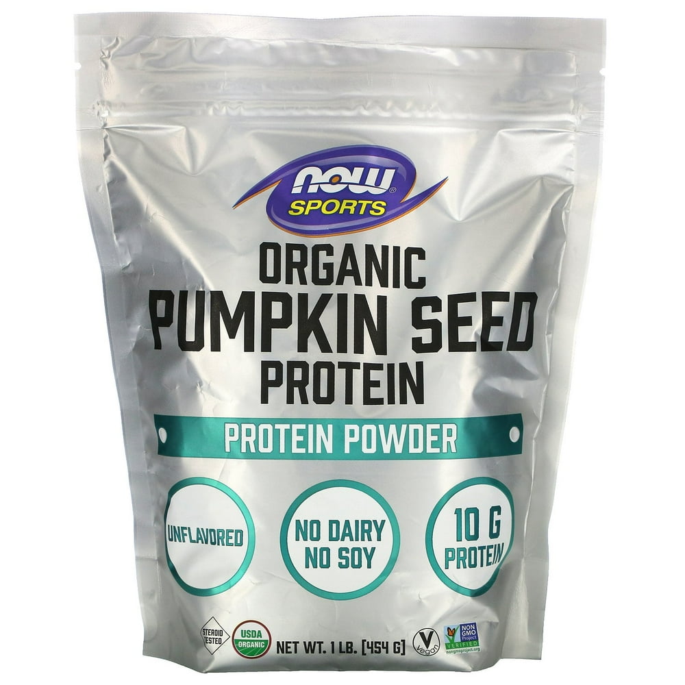 NOW Foods NOW Sports Organic Pumpkin Seed Protein Powder 1 lb
