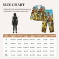 thumbnail image 4 of Yiaed Different Construction Site Vehicles Print Pajamas Women's Long Sleeve Sleepwear Soft Button Down Loungewear Pjs Lounge Set Nightwear Womens Pajama Pants-, 4 of 7