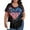 Royal Blue #03, variant on TQWQT Plus Size American Flag Tops for Women Loose Fit Casual Flowy Tunics Short Sleeve Crewneck Stars and Stripes Print Blouses Summer Trendy Tunics Royal Blue 3XL