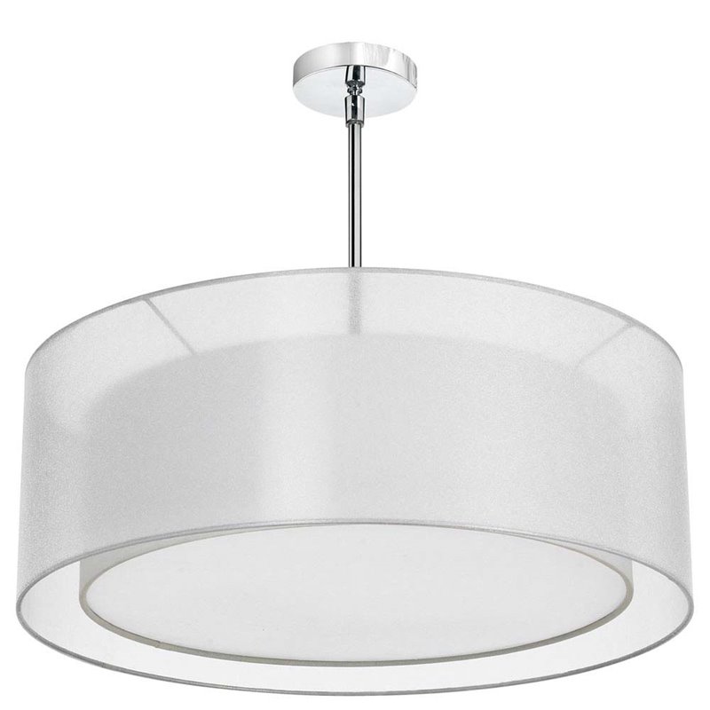 Double Drum Shade Pendant 