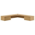 thumbnail image 2 of Modway Render Wall Mount Corner Office Desk in Oak, 2 of 9