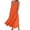 Orange, variant on XUELUO Summer Dresses For Women Solid Color Spaghetti Strap V Neck Loose Casual Maxi Dress Cocktail,Brown,XXL