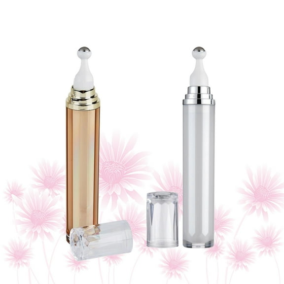 MEIBUTYUP 2Pcs Refillable Eye Roller Bottles Assorted Color Liquid Containers