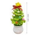 thumbnail image 3 of Christmas Decorations Crochet Christmas Tree Yarn Potted Ornament Small Gift Christmas Decorations Indoor Christmas Tree, 3 of 7