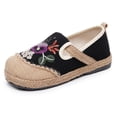 thumbnail image 2 of Zapatos planos de algodón con bordado a mano a juego de colores para mujer Wmkox8yii FOPL1139, 2 of 5