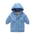 thumbnail image 2 of Kids Winter Coat,Baby Boys Puffer Coat With Mid-length Hoods Windproof Down Jacket For Baby Kids Boys Winter Jacket, 2 of 4