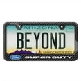 thumbnail image 2 of iPick Image for Ford Super-Duty Black Carbon Fiber Look ABS Plastic License Plate Frame, Official Licensed, 2 of 6