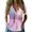 Multicolor 3, variant on MEICHEN Womens Summer 3/4 Sleeve Tops Casual Collared V Neck Loose Blouse Retro Metallic Shiny T Shirts