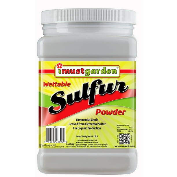I Must Garden Dusting Wettable Sulfur Powder Organic & Natural 4lb
