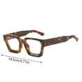 thumbnail image 2 of Gafas de sol cuadradas gruesas unisex, montura de plástico, protección UV400, gafas de sol retro de moda para conducir, viajar y actividades al aire libre, estilo de diseño, regalo, 2 of 2