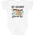 thumbnail image 3 of Inktastic My Granny Loves Me with Sloth and Hearts Boys or Girls Baby Bodysuit, 3 of 5