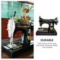 thumbnail image 2 of KAKOWELY Mini Flowerpot 1pc Mini Flowerpot Sewing Machine Shaped Succulent Resin Planter Desktop Decor7.68"X6.89"X4.13", 2 of 5