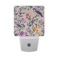 thumbnail image 6 of Yayeee LED Plug in Night Light for The Home with Auto Dusk to Dawn Light Sensors, 2 Pack, Purple Floral Pattern, 6 of 6