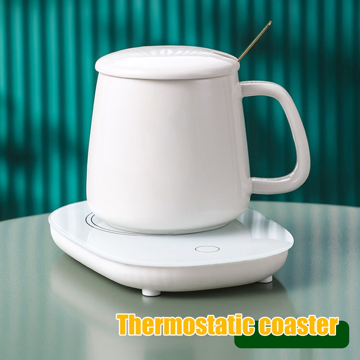 Verde P Prettyia Thermostatic Cup Warmer 55 °C Small Appliances Coffee Mug Warmer for Home Coffee 
