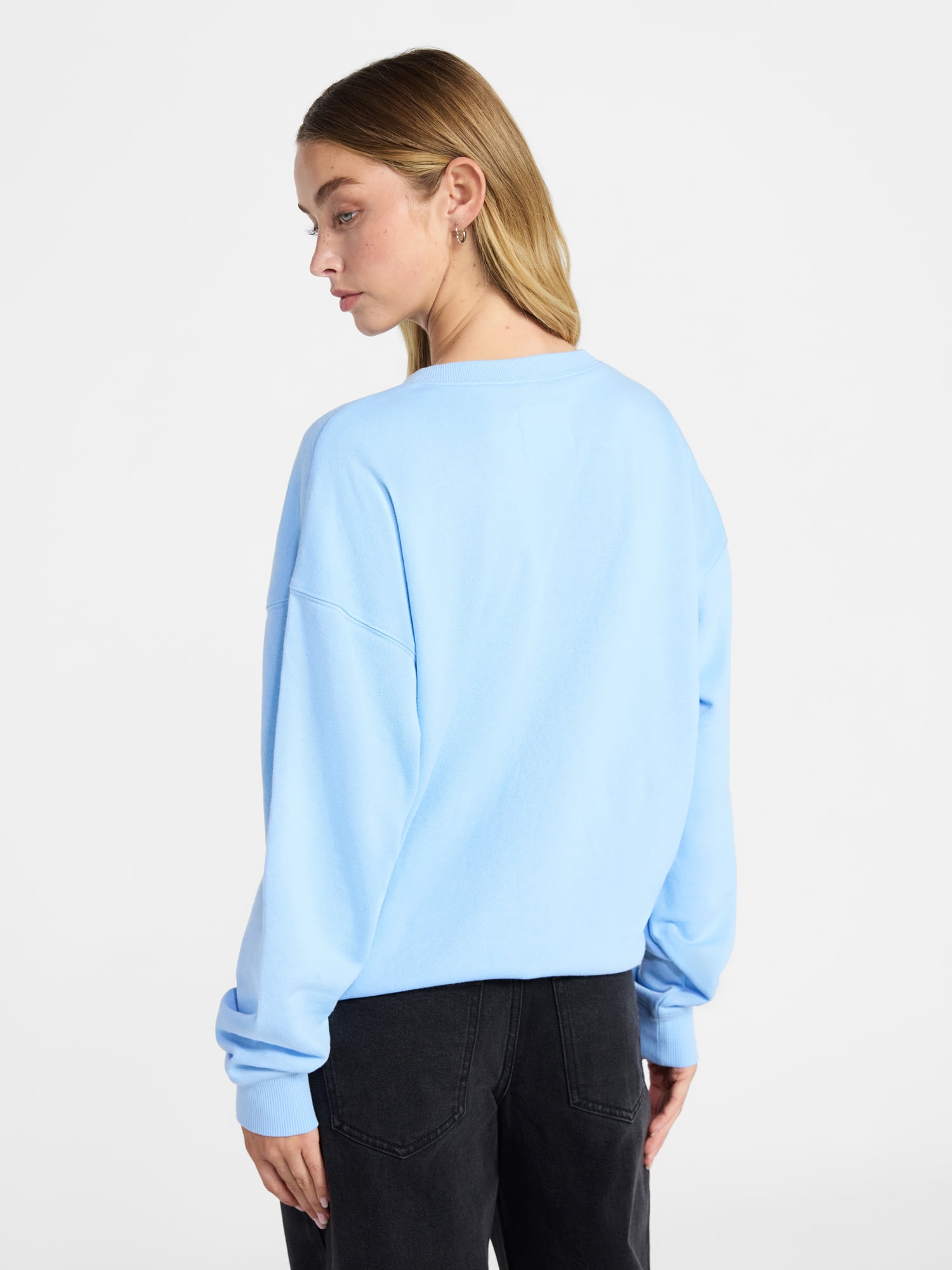 No Boundaries Graphic Crewneck Sweatshirt, Women's and Women's Plus Sizes XXS-4X