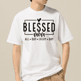 thumbnail image 4 of Blessed Mom All Day Every Day Graphic T Shirt Christian Gift Tee, 4 of 5