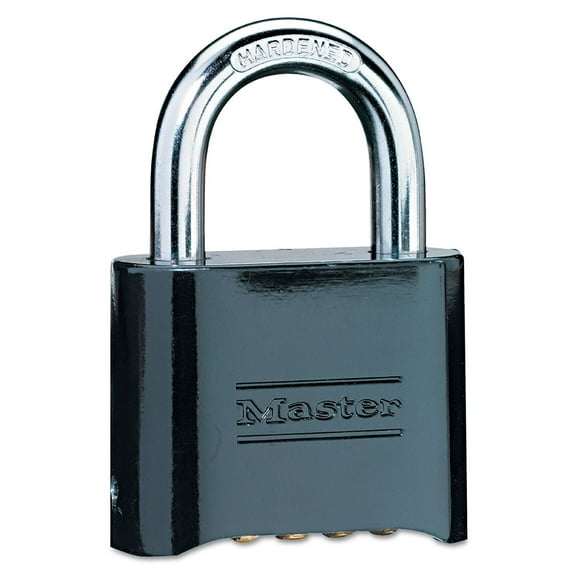 Master Lock Combination Padlocks Die Cast Settable Combination 6/Box (470-178BLK)