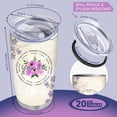 thumbnail image 2 of Christian Inspirational Gifts for Women ：Religious Gifts for Women - Blessed Butterfly Tumbler - Funny 20 Oz Stainless Steel Tumbler with Straw for Women Sister Mom, 2 of 6