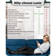 thumbnail image 4 of Lunix LX10 Full Leg Massager with Heat & Air Compression, Foot, Calf & Thigh Massage Boots, Adjustable Fit with Controller, Charcoal Black, 4 of 8