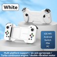 thumbnail image 2 of Controlador inalámbrico de juegos Likrtyny Para teléfono compatible con Bluetooth Para NS Switch/PS4 blanco, 2 of 5